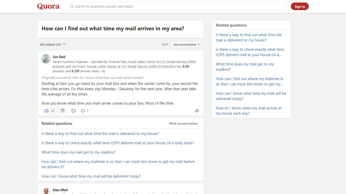 How to find out what time my mail arrives in my area - Quora